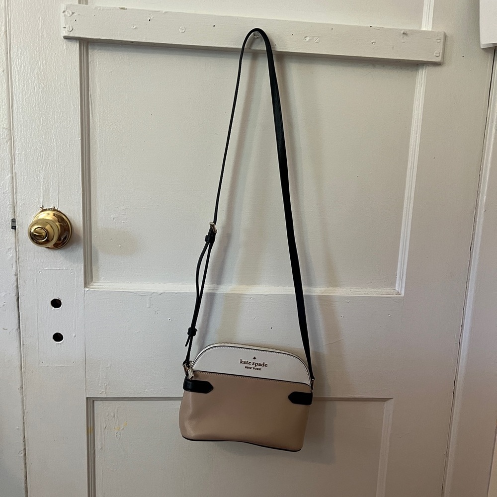 Kate Spade Black and Cream Crossbody Purse